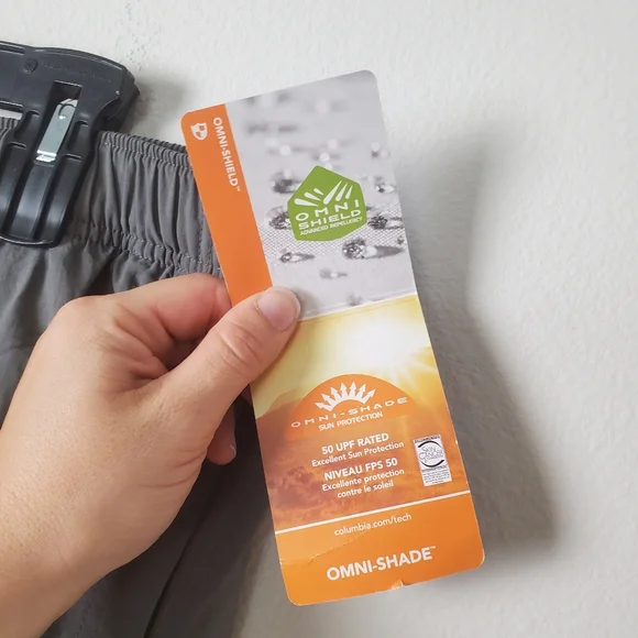 NEW Columbia Men's Mountaindale Belted Shorts Cargo Omni-Shade Gray Size Large - Picture 3 of 9